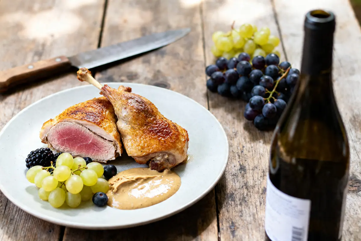 Recette de perdreaux au four rôtis aux raisins et sauce fine